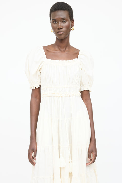 Ulla Johnson Iliana Tiered Belted Dress