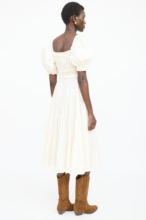 Ulla Johnson Iliana Tiered Belted Dress