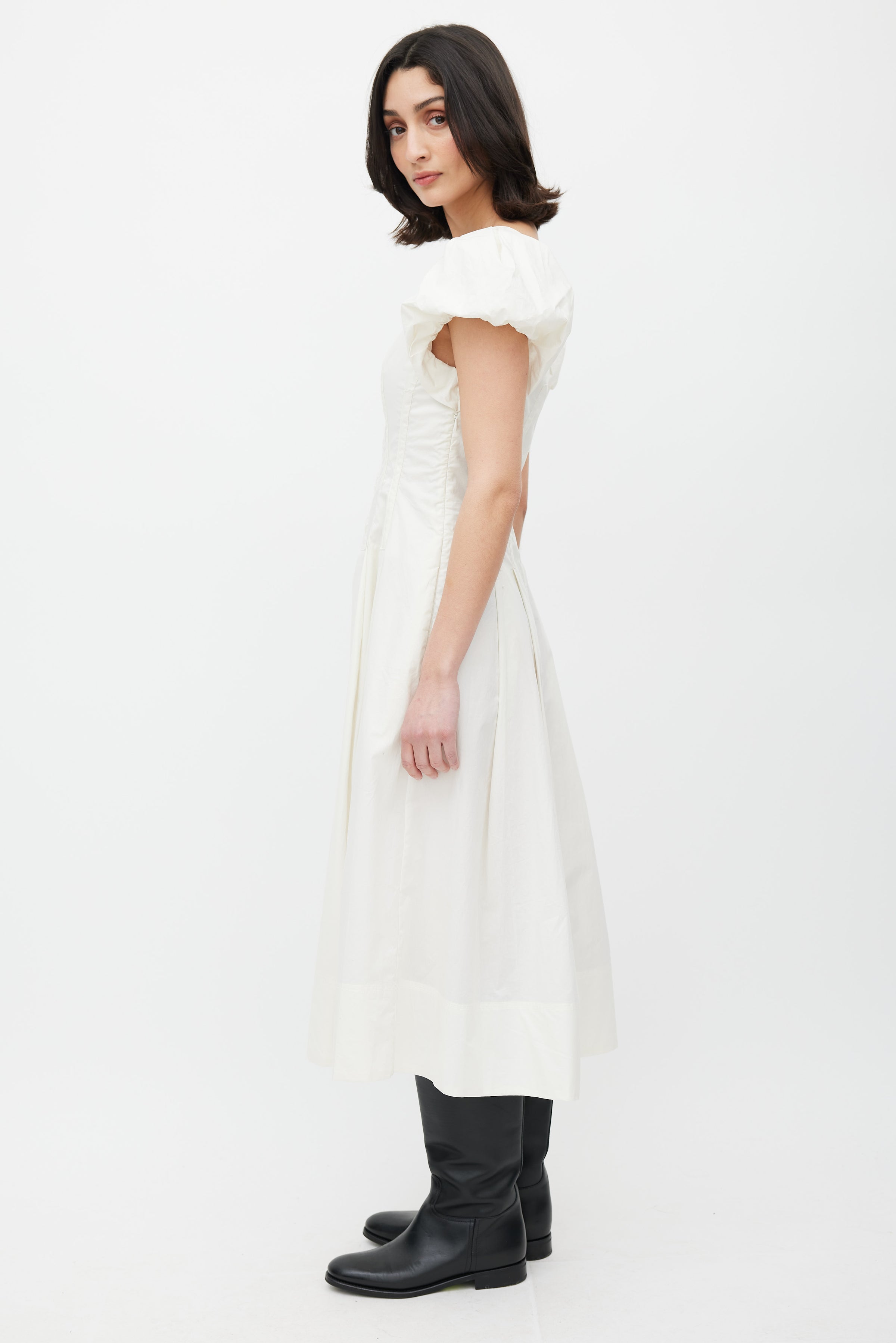 Ulla Johnson // White Corset Detail Dress VSP Consignment Ulla Johnson // White Corset Detail Dress VSP Consignment