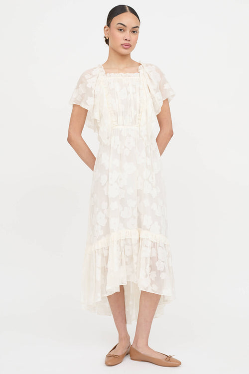 Ulla Johnson Floral Ruffle Dress
