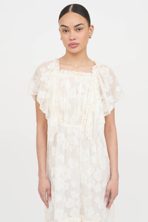 Ulla Johnson Floral Ruffle Dress