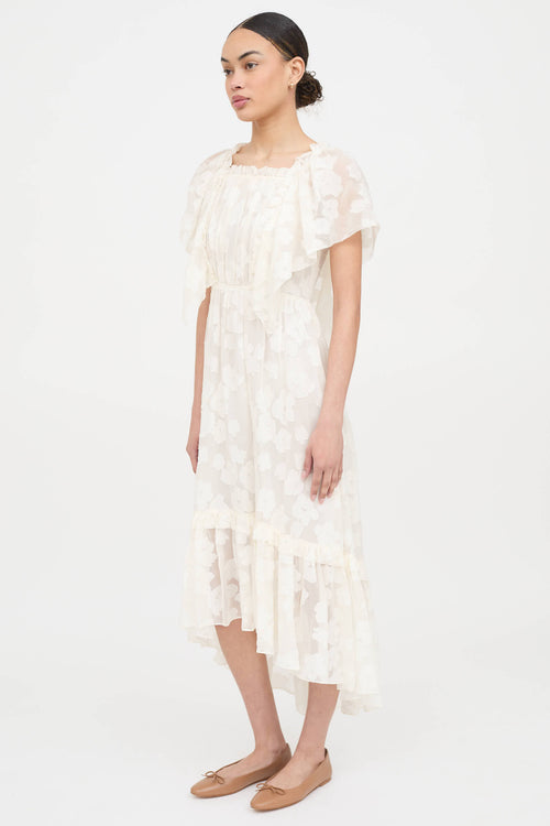 Ulla Johnson Floral Ruffle Dress