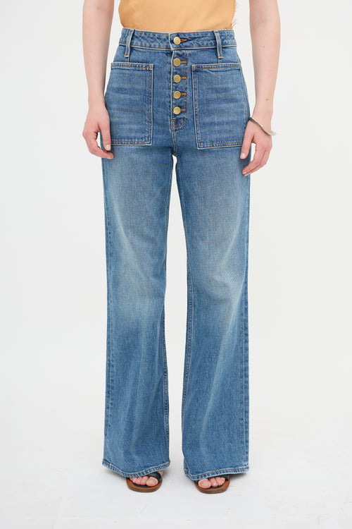 Ulla Johnson Lou Flared Leg Jeans