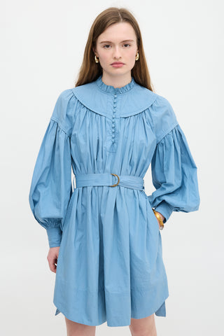Ulla Johnson Belted Ruffle Dress