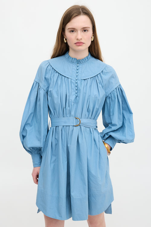 Ulla Johnson Belted Ruffle Dress
