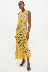 Ulla Johnson Crochet Yeal Midi Dress