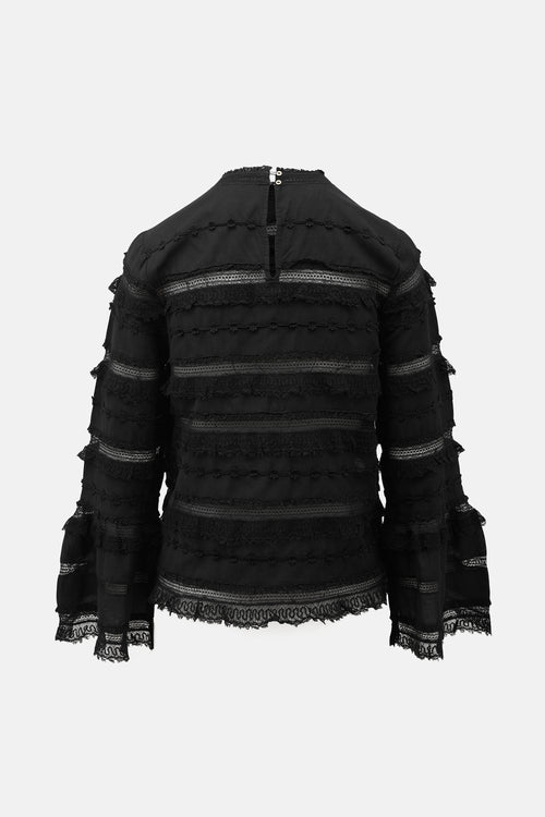 Ulla Johnson Dentelle Lace Long Sleeve Top