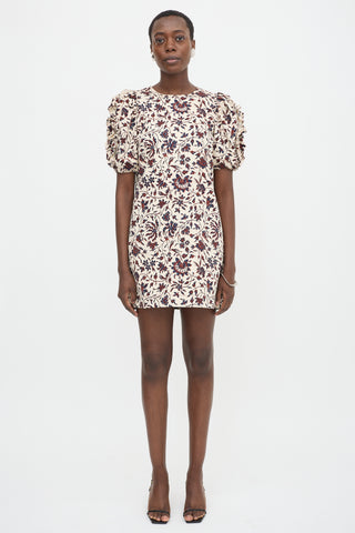 Ulla Johnson Floral Puff Sleeve Dress