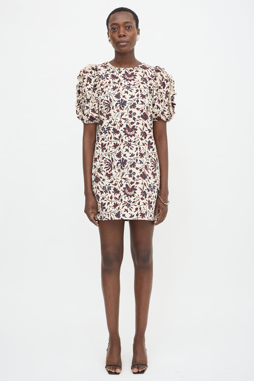Ulla Johnson Floral Puff Sleeve Dress