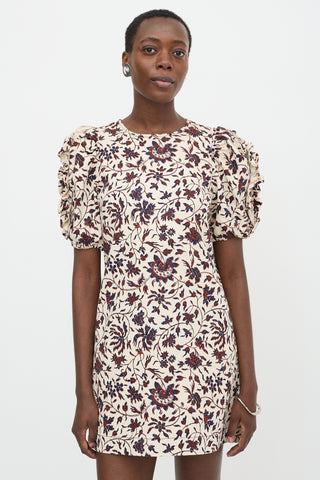 Ulla Johnson Floral Puff Sleeve Dress