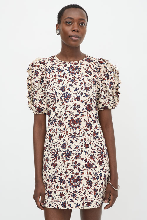 Ulla Johnson Floral Puff Sleeve Dress