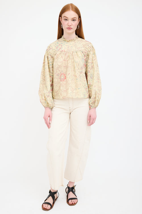 Ulla Johnson Floral Ardith Blouse