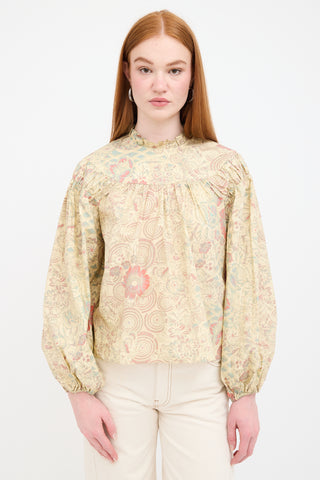 Ulla Johnson Floral Ardith Blouse