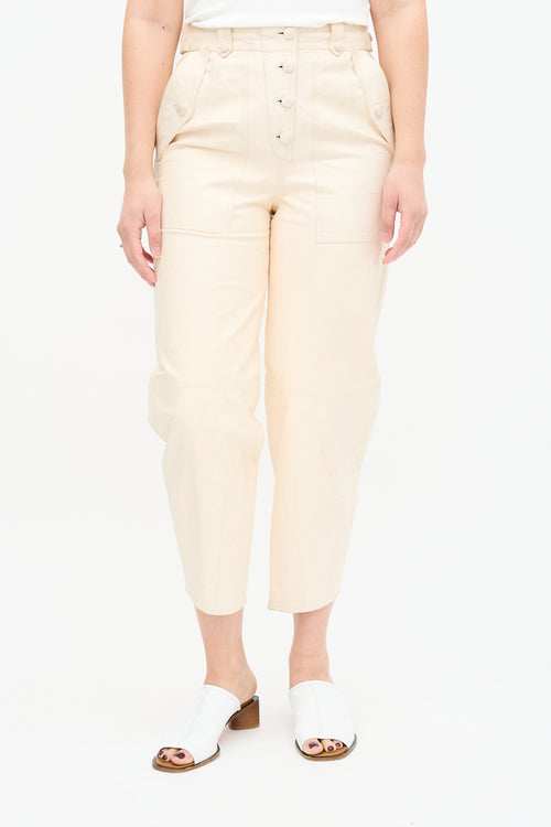 Ulla Johnson Leather Tapered Trouser