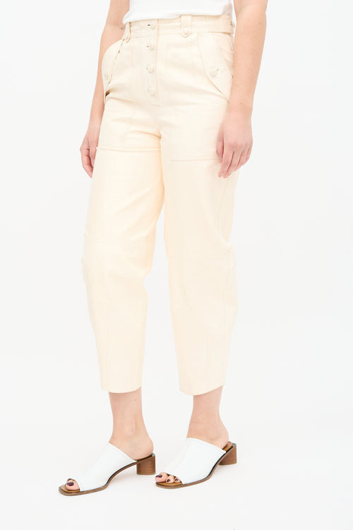Ulla Johnson Leather Tapered Trouser