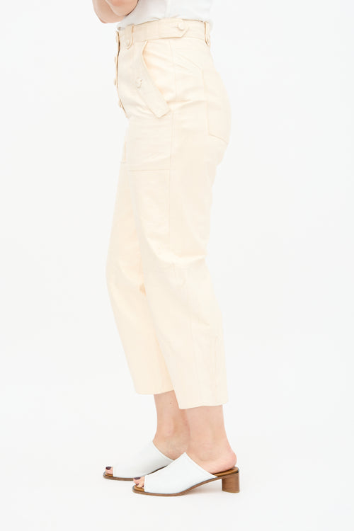 Ulla Johnson Leather Tapered Trouser