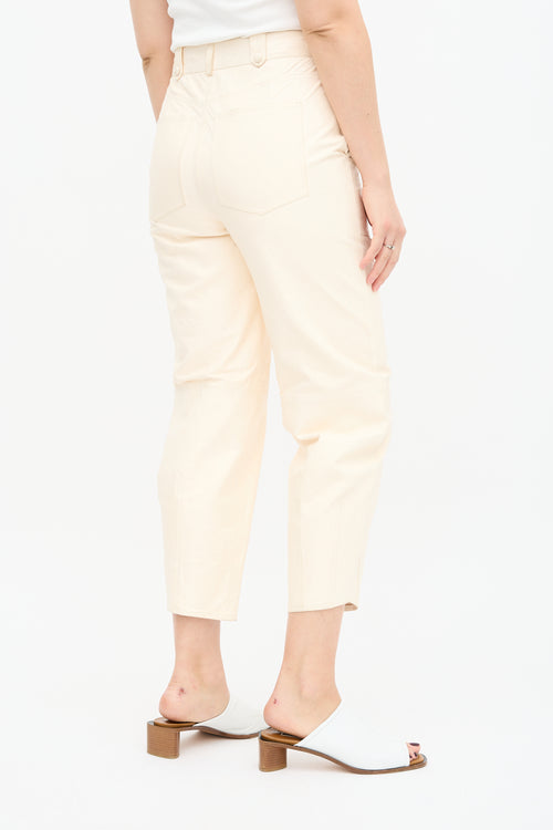 Ulla Johnson Leather Tapered Trouser