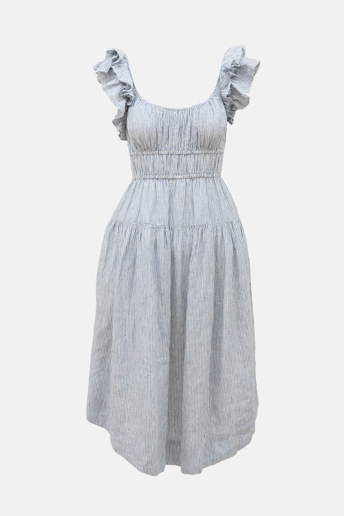 Ulla Johnson Linen Striped Dress