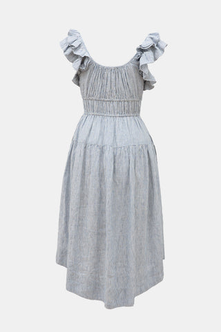 Ulla Johnson Linen Striped Dress