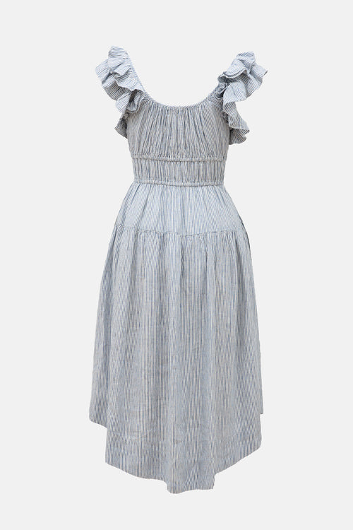Ulla Johnson Linen Striped Dress