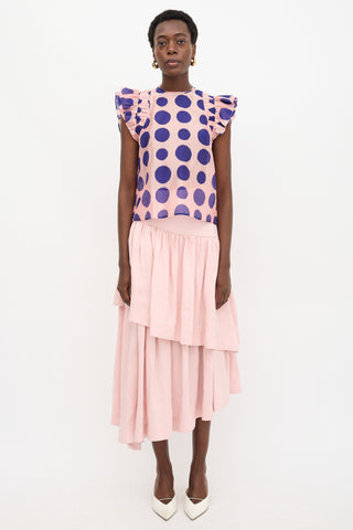 Ulla Johnson Polka Dot Caprice Blouse