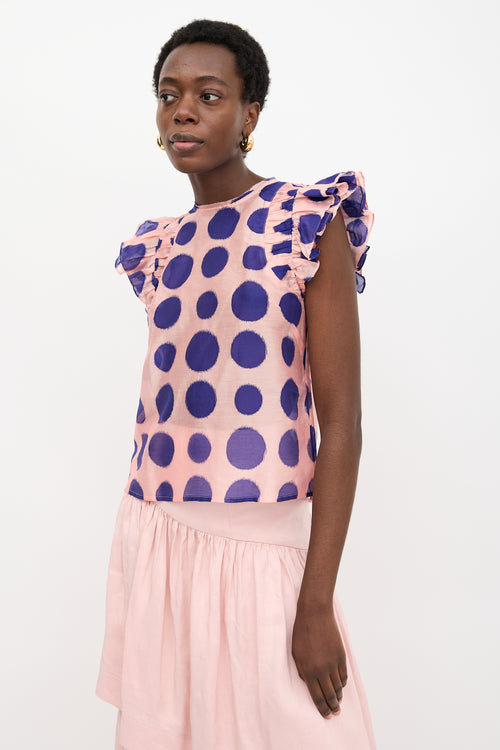 Ulla Johnson Polka Dot Caprice Blouse