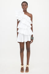 Ulla Johnson Poplin Ruffled Mini Dress