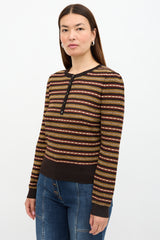 Ulla Johnson Printed Robin Henley Top