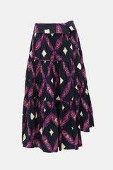 Ulla Johnson Printed Tiered Maxi Skirt