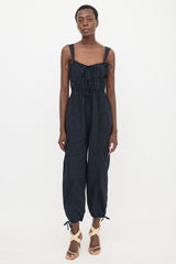 Ulla Johnson Ruched Tie Jumpsuit
