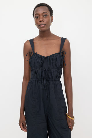 Ulla Johnson Ruched Tie Jumpsuit