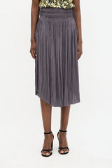 Ulla Johnson Satin Akani Pleated Skirt