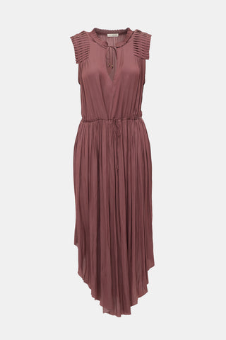 Ulla Johnson Satin Pleated Dress