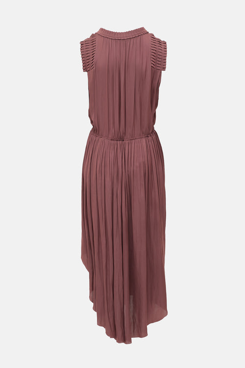 Ulla Johnson Satin Pleated Dress