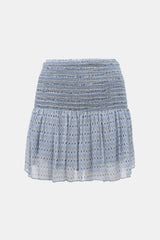 Ulla Johnson Silk Printed Layered Mini Skirt