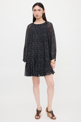 Ulla Johnson Silk Crepe Printed Dress