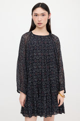 Ulla Johnson Silk Crepe Printed Dress