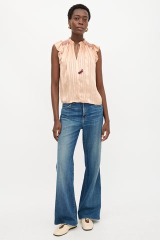 Ulla Johnson Silk Embroidered Blouse