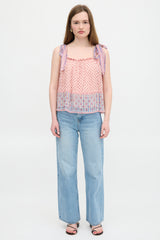 Ulla Johnson Silk Floral Constance Blouse