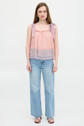 Ulla Johnson Silk Floral Constance Blouse