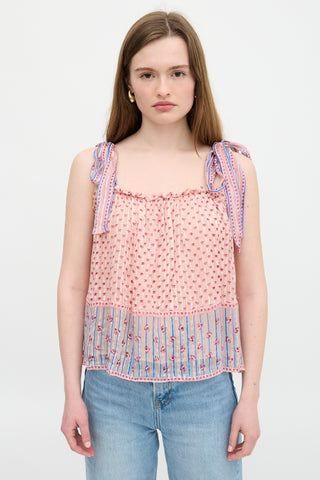 Ulla Johnson Silk Floral Constance Blouse