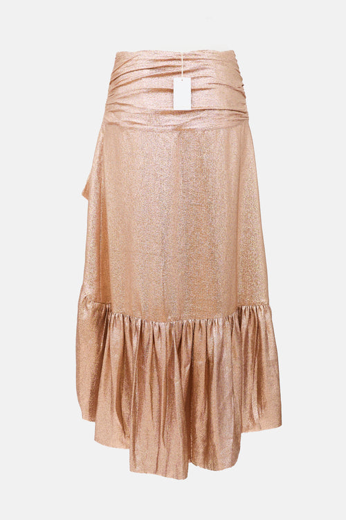 Ulla Johnson Silk Lurex Axelle Skirt