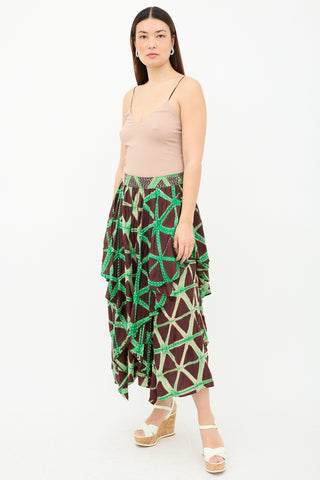 Ulla Johnson Silk Savita Stitch Skirt