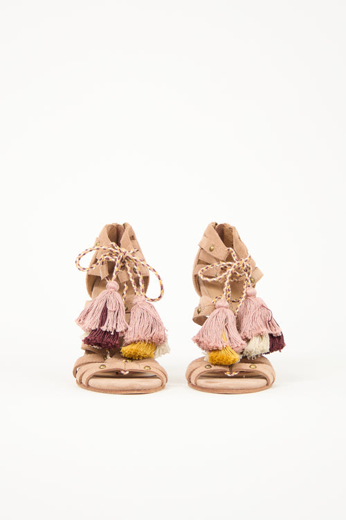 Ulla Johnson Suede Tassel Heel