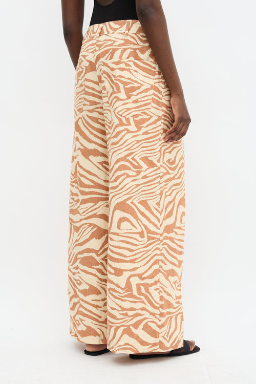 Ulla Johnson Linen Printed Cai Pant