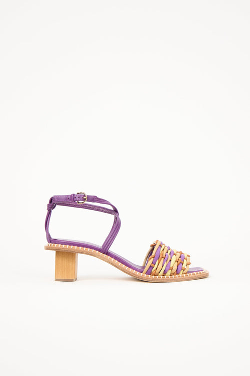 Ulla Johnson Leather Woven Ilana Sandal