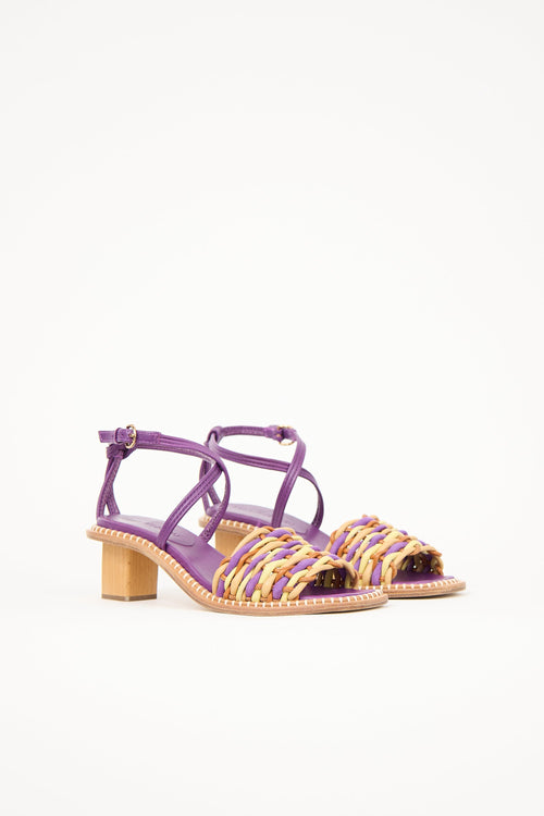 Ulla Johnson Leather Woven Ilana Sandal