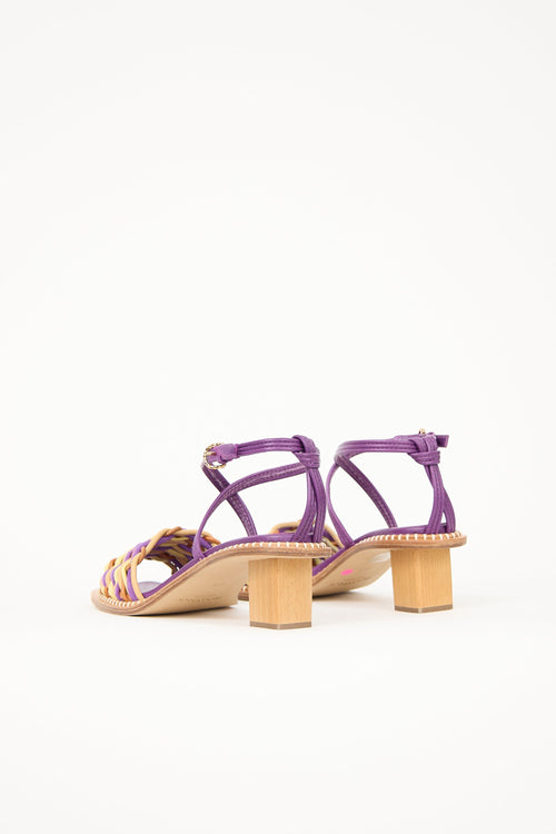 Ulla Johnson Leather Woven Ilana Sandal