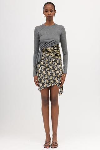 Altuzarra Wool & Silk Draped Hybrid Dress