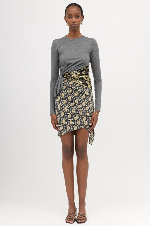 Altuzarra Wool & Silk Draped Hybrid Dress